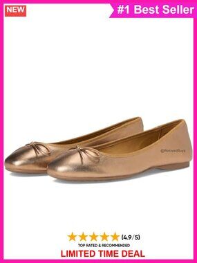 Women's Leather Ballet Flats Round Toe Slip-On Flexible Comfort Shoes